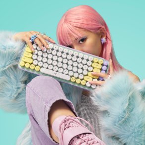 Logitech POP Keys Wireless Mechanical Keyboard med Emoji Keys Tastatur Nordisk  Daydream Mint  