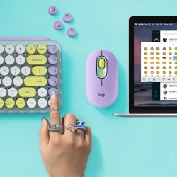 Logitech POP Keys Wireless Mechanical Keyboard med Emoji Keys Tastatur Nordisk  Daydream Mint  