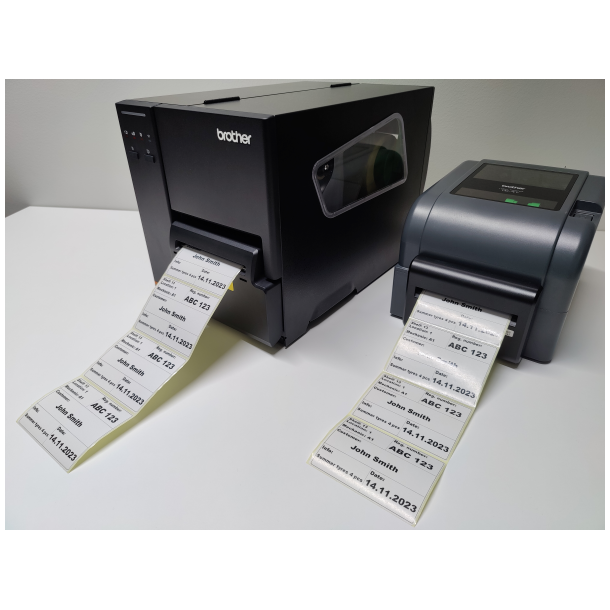 Brother labels LXP1N073100117N - til prof opm�rkning til olie og fedt Coated labelrulle eks. bild�k (kasse af 5 labelruller)
