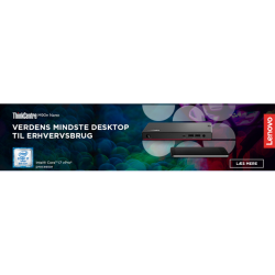 Lenovo M90n I5 8GB ThinkCentre- Nano verdens mindste stationre pc.