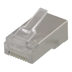 RJ45 stik til netvrkskabel Cat5e vlg skrmet eller uskrmet 20 stk