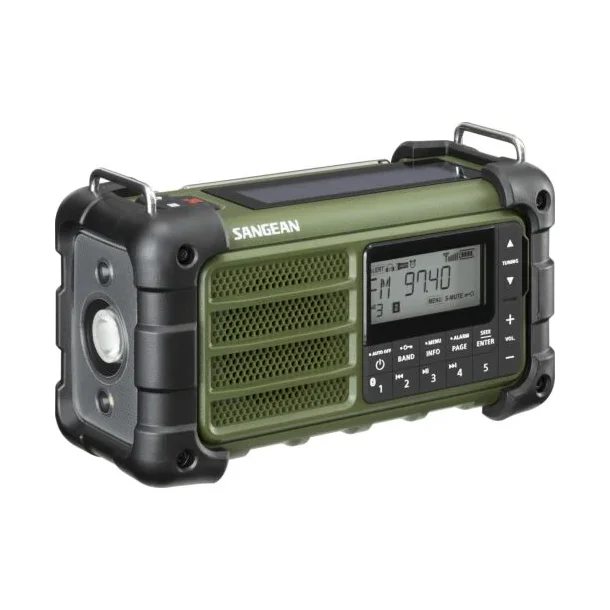  Ndradio DAB+/FM-RDS/Bluetooth Hndsving + Solar Radio Grn el. Tan