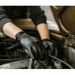 Nitrilhandsker Sort Nordic Protect Premium handsker til fdevareindustrien mm  (100 stk.)