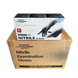 Nitrilhandsker Sort Nordic Protect Premium handsker til fdevareindustrien mm  (100 stk.)