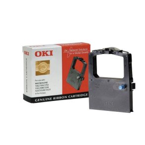 OKI Farveb�nd sort ribbon black til matrixprinter Microline182 Microline 280 Microline 3320 Microline 3321