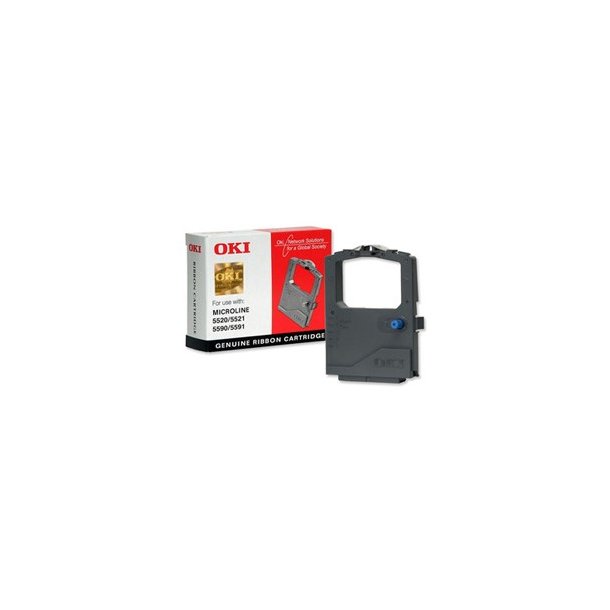 OKI Farveb�nd til matrixprinter ML5500 ML5520 5590/5591 ribbon black