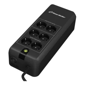 UPS med 6 udtag og batteribackup 6x Schuko outlets 600VA eller 800VA Sort