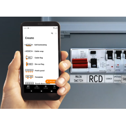 Brother PT-E720BT Professionel labelprinter indbygget batteri USB Bluetooth til hndvrkere