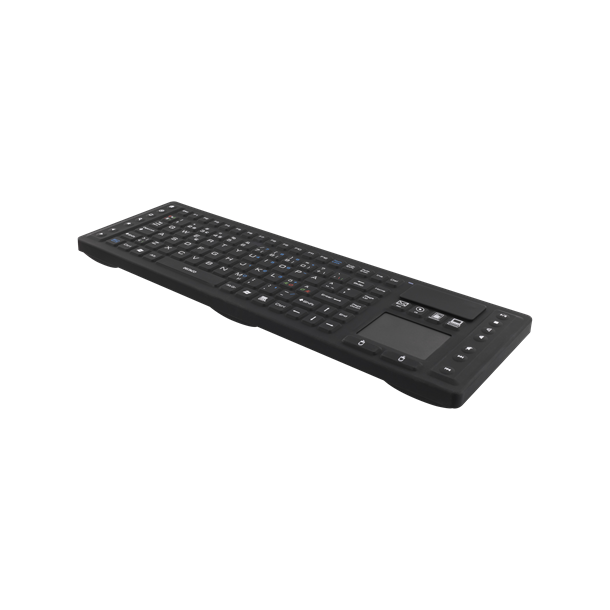 Tastatur trdls med touchpad IP65 Sort Nordisk miljer med snavs og fugt