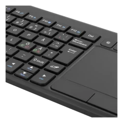kompakte og trdlse mini-tastatur Wireless mini Keyboard med Touchpad sort 