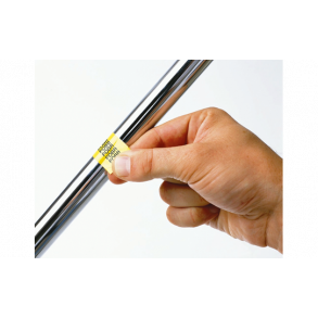 Brother TZeFX, flexible tape til kabler - sort p hvid