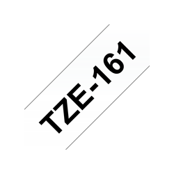 Brother TZe-tape, laminerede - Sort tekst p Klar tape 36mm, TZE-161 - TILBUD 