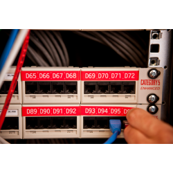 Brother TZe-tape 12mm laminerede Hvid tekst p tape flere farver 