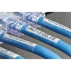 Brother selv laminerede label 36mm til opmrkning af CAT5e CAT6 CAT6A kabler 