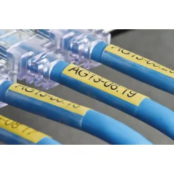Brother selv laminerede label 24mm til opmrkning af CAT5e CAT6 CAT6A kabler 