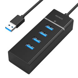 USB Hub Opladerkit Sort vlg 4 x USB-A eller 7 x USB-A
