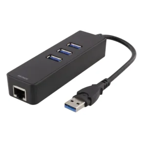USB Hub og Network Adapter RJ45 3 x USB-A Hun 1 x USB A Han SuperSpeed 