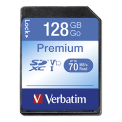 Verbatim SDHC/SDXC Memory kort 16GB - 256GBSecure Digital High-Capacity Class 10 