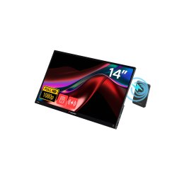 Varbatim Brbar 14" FHD Touchskrm til Pc Mac tablet telefon Inkl. trdls strmforsyning "Powerbank