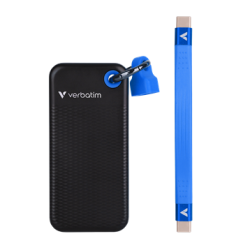 Verbatim Pocket SSD 1TB eksternt harddisk med USB-C kabel perfekt til rejsen flere farver 