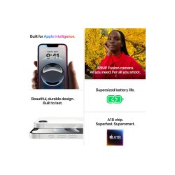 Apple iPhone 16e 6.1" 5G Smartphone 128GB Sort eller Hvid 