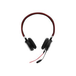 Jabra EVOLVE 40 MS stereo headset p over ret kabling USB - 3,5mm jackstik