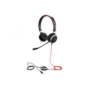 Jabra EVOLVE 40 MS stereo headset p over ret kabling USB - 3,5mm jackstik