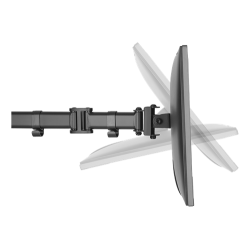 Office Skrmbeslag bordbeslag tilt drejbar roterbar 1 skrm 13"-27" sort 