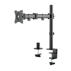 Office Skrmbeslag bordbeslag tilt drejbar roterbar 1 skrm 13"-27" sort 