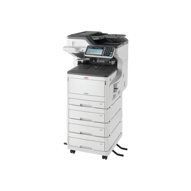 Farve laserprinter OKI MC853dnv MFP Multifunktionsprinter A4 A3 Banner hjulbase ekstra papirbakker
