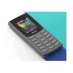 Nokia 105 4G 2nd (2024) 1,8" sk�rm mobiltelefon 128MB M-radio lommelygte dual-SIM brunsort / sort