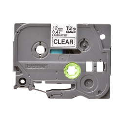 Brother TZe-tape, laminerede - Sort tekst p Klar tape 36mm, TZE-161 - TILBUD 