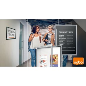 Informationstavler til ethvert forml - Skiltelsninger inforammer skifterammer opslagsskabe mm 