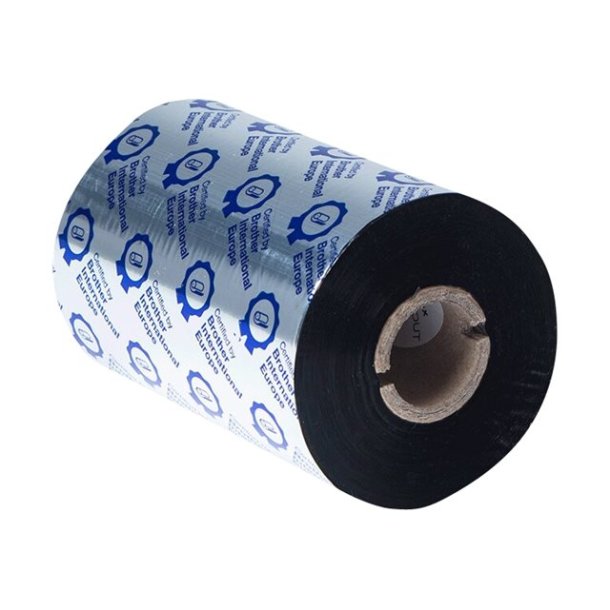 Farvebnd Brother sort 110 mm x 450 m standard voks / harpiks til termo transferprint ( 8 stk)