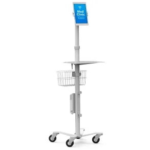 Universal justerbar Klinikvogn kliniklgevogn Hospital tablet PC-stativ 7-13