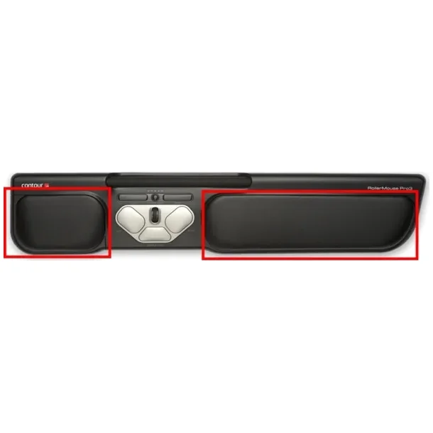 Contour h�ndledsst�tter kort og lang til RollerMouse Pro3 wrist support RESERVEPUDE