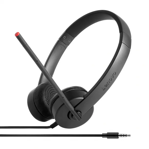 LENOVO Pro Wired Stereo VoIP Headset 3.5mm + USB-A