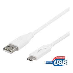 Kabel USB-A til USB-C sort eller hvid flere str 