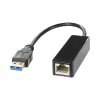 Netvrksadapter med internt flash-hukommelse Gigabit 1xRJ45 1xUSB3.0 Type A han sort