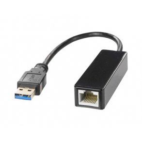 Netvrksadapter med internt flash-hukommelse Gigabit 1xRJ45 1xUSB3.0 Type A han sort