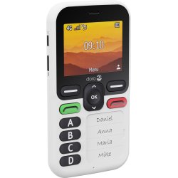 DORO Leva X10 2,4" 4G funktionstelefon Ram 64MB / 128MB sort/hvid enkelt brugervenlig telefon