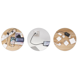 Ladestation med stand 10 x USB-A 120W opladningsstation fan cooling 