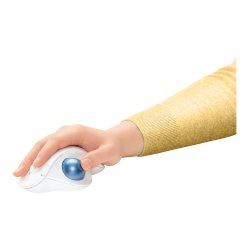 Mus Logitech trdls Trackball ergo M575 sort el. hvid/grafit 