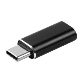 Adapter mellemstik USB adapter USB-C Han til USB-Lightning Hun sort