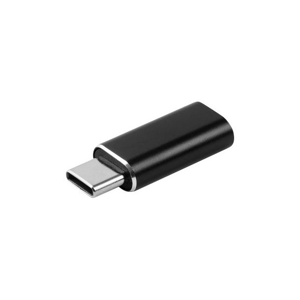 Adapter mellemstik USB adapter USB-C Han til USB-Lightning Hun sort