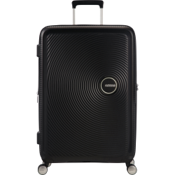 Kuffert American Tourister Soundbox Spinner Expandable spinner hardcase sort og marinebl