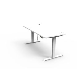 Skrivebord Flexi hve snkebord hvid el. sort elektrisk 