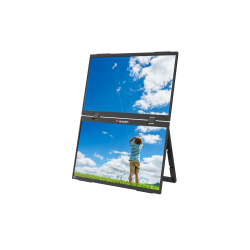 Verbatim portable 15,6" FHD brbar dobbelt skrm hjtaler til Pc Mac tablet telefon USB-C el HDMI