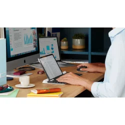 Logitech K780 Multi-Device Tastatur Trdls Nordic hvid/sort til pc, Mac, Chrome OS, Android og iOS.