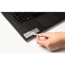 Brother sikkerhedstape lamineret afslrer uautoriseret fjernelse